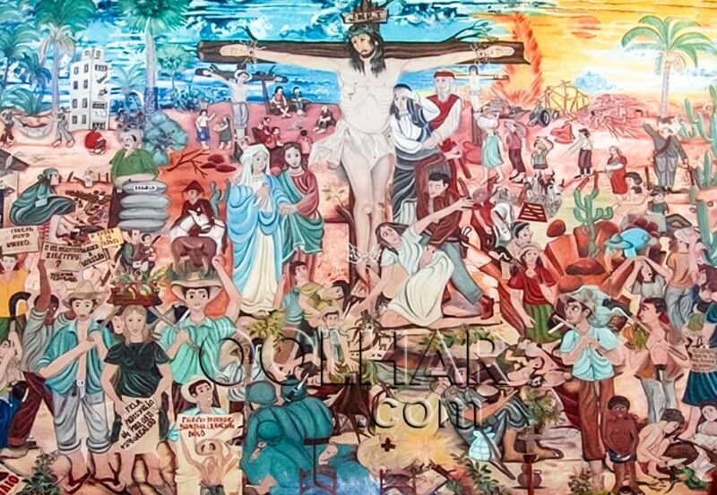Você sabe o significado do painel principal da Igreja Matriz de Esperantina?