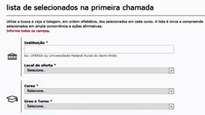 MEC divulga a lista dos aprovados na 1ª chamada do Sisu