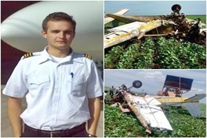 Avião toca em fio de alta tensão, cai e mata piloto no sul do Piauí. FOTOS