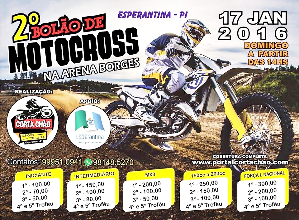 2º Bolão de Moto Cross na Arena Borges Em Esperantina