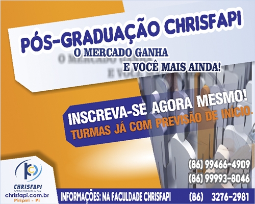 Chrisfapi abre matrículas para Pós-graduação em diversas áreas