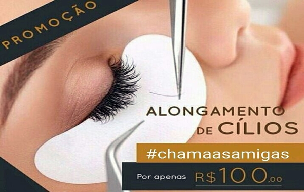 Promoção ALONGAMENTO DE CÍLIOS FIO A FIO