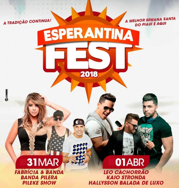 Esperantina Fest trará várias atrações neste final de semana