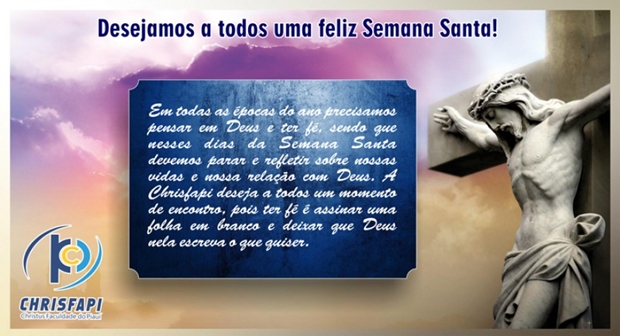 Mensagem Chrisfapi Semana Santa