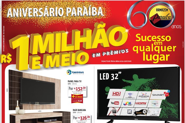 NOVO Jornal de Ofertas do aniversário Armazém Paraíba de Esperantina