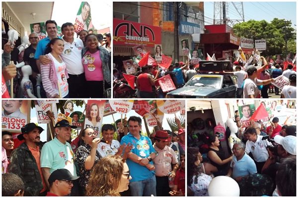 PT realiza ato político em apoio a Welington Dias em Esperantina