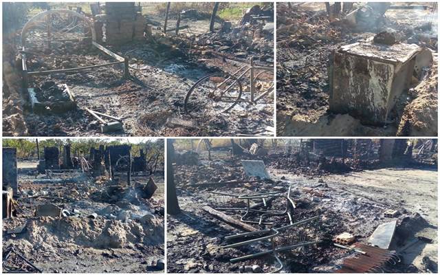 Incêndio criminoso destrói 03 casas em Esperantina