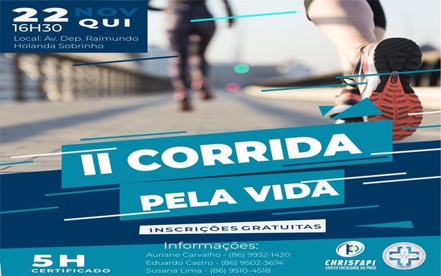 Curso de Enfermagem da Faculdade Chrisfapi promoverá a “II Corrida pela vida”
