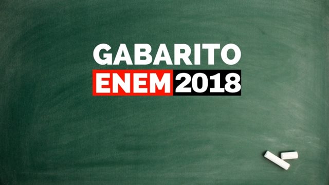 Gabarito oficial do Enem 2018 e cadernos de questões; Acesse aqui