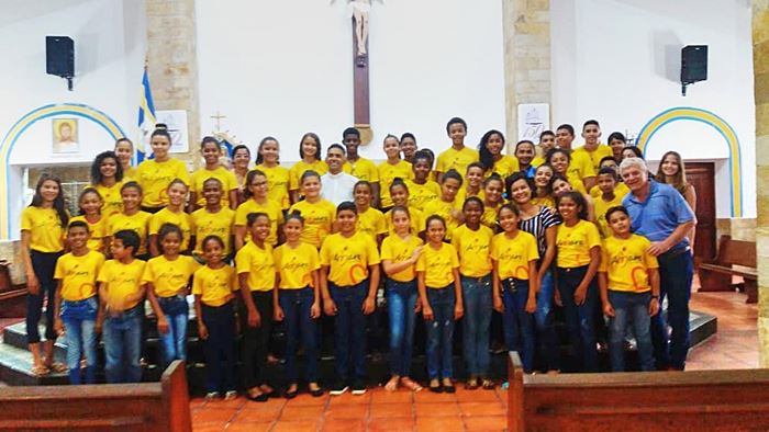 Coral AMARE na festa de Nossa Senhora em Luis Correia