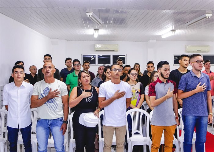 Faculdade Chrisfapi promove a Cerimônia da Entrega dos Capacetes aos alunos de Engenharia