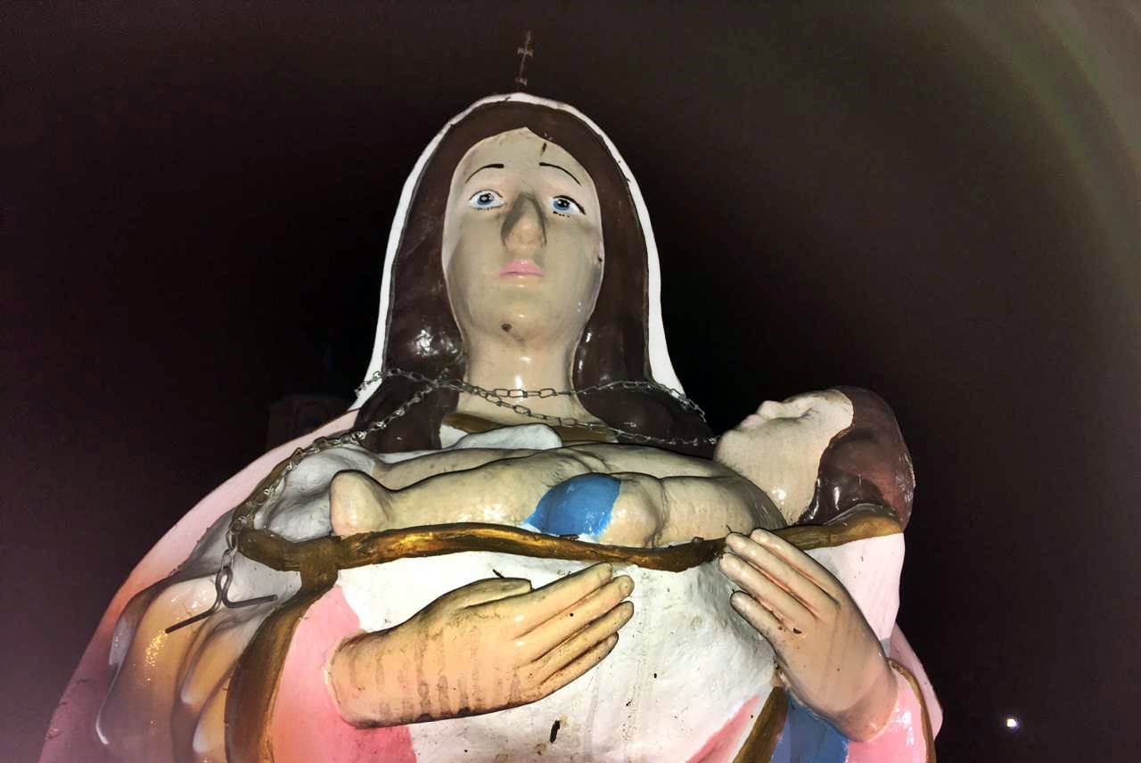 Imagem da padroeira de Valença-PI é alvo de vandalismo