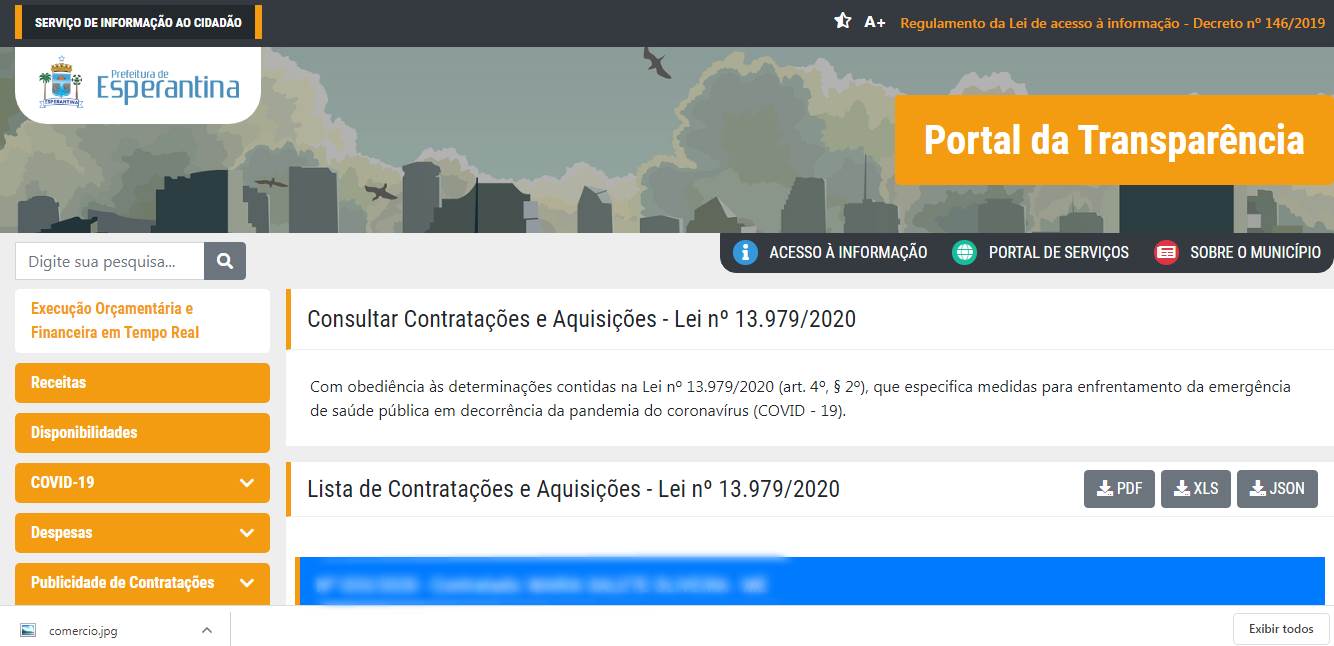 Gastos com o coronavírus são transparentes na maioria dos municípios do PI