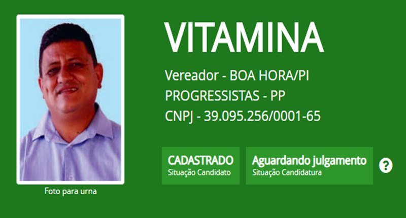 Confira os nomes mais curiosos de candidatos no Piauí nas Eleições 2020