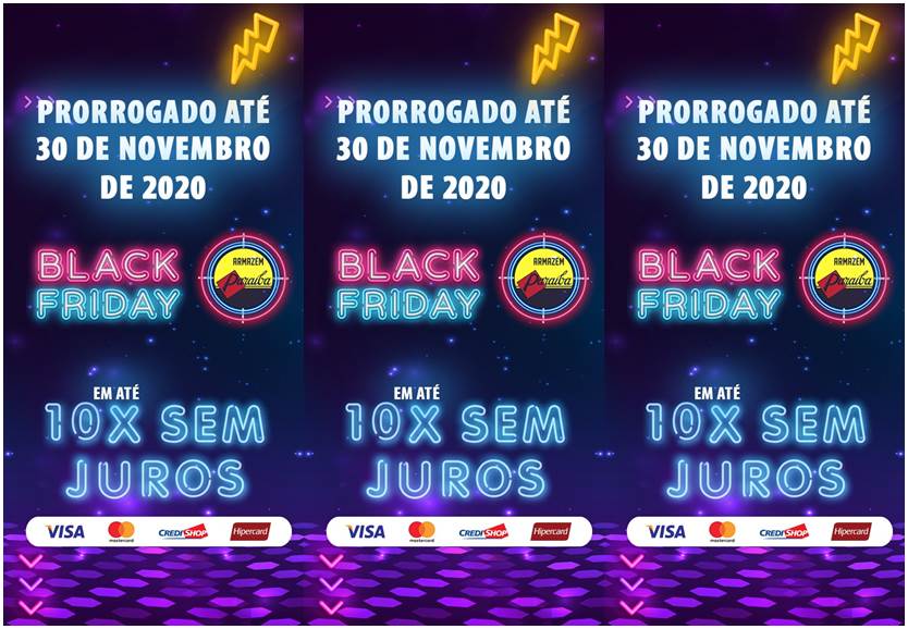 Prorrogado o Black Friday do Armazém Paraíba