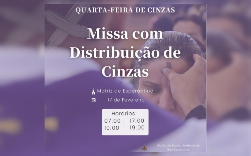 missa de quarta feira de cinzas