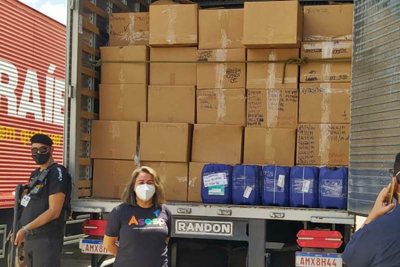 ASESP é beneficiada com produtos apreendidos pela Receita Federal