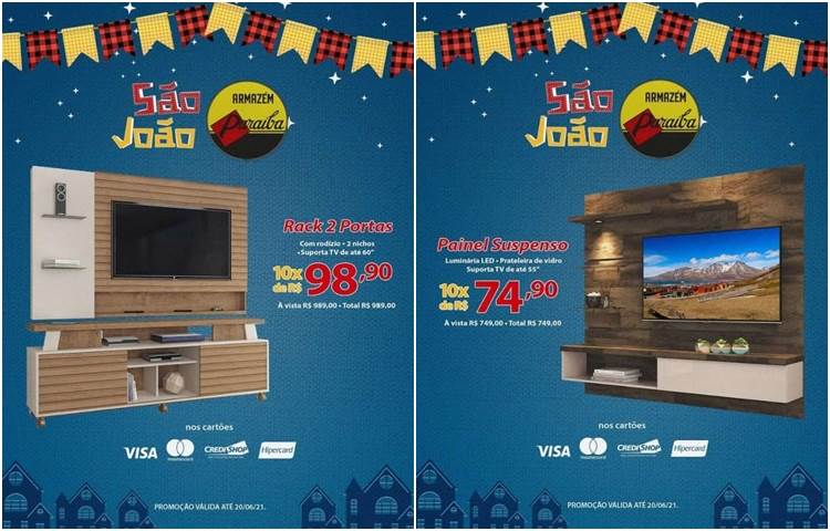 São João de Ofertas do Armazém Paraíba de Esperantina