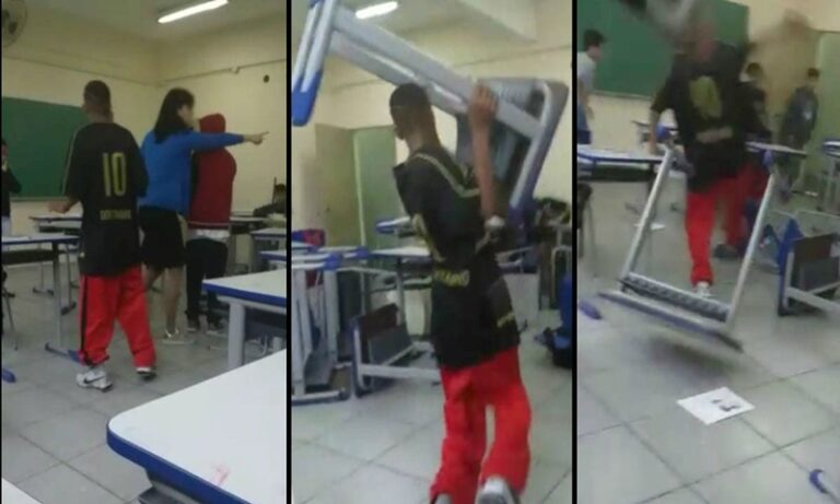 depredação das escolas públicas