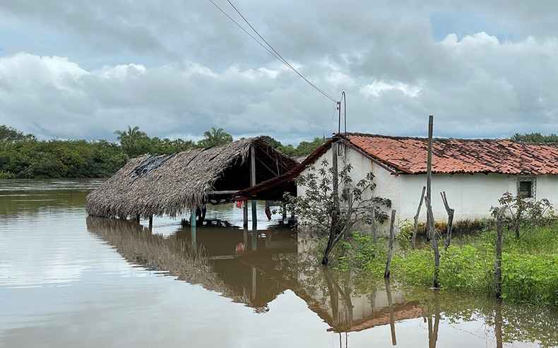 Enchente rio longá