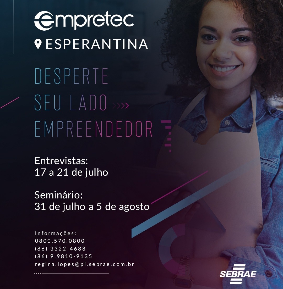 Empretec Esperantina, desperte seu lado empreendedor