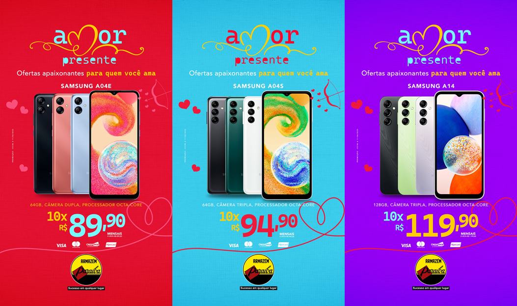 Ofertas apaixonantes para quem você ama do Armazém Paraíba