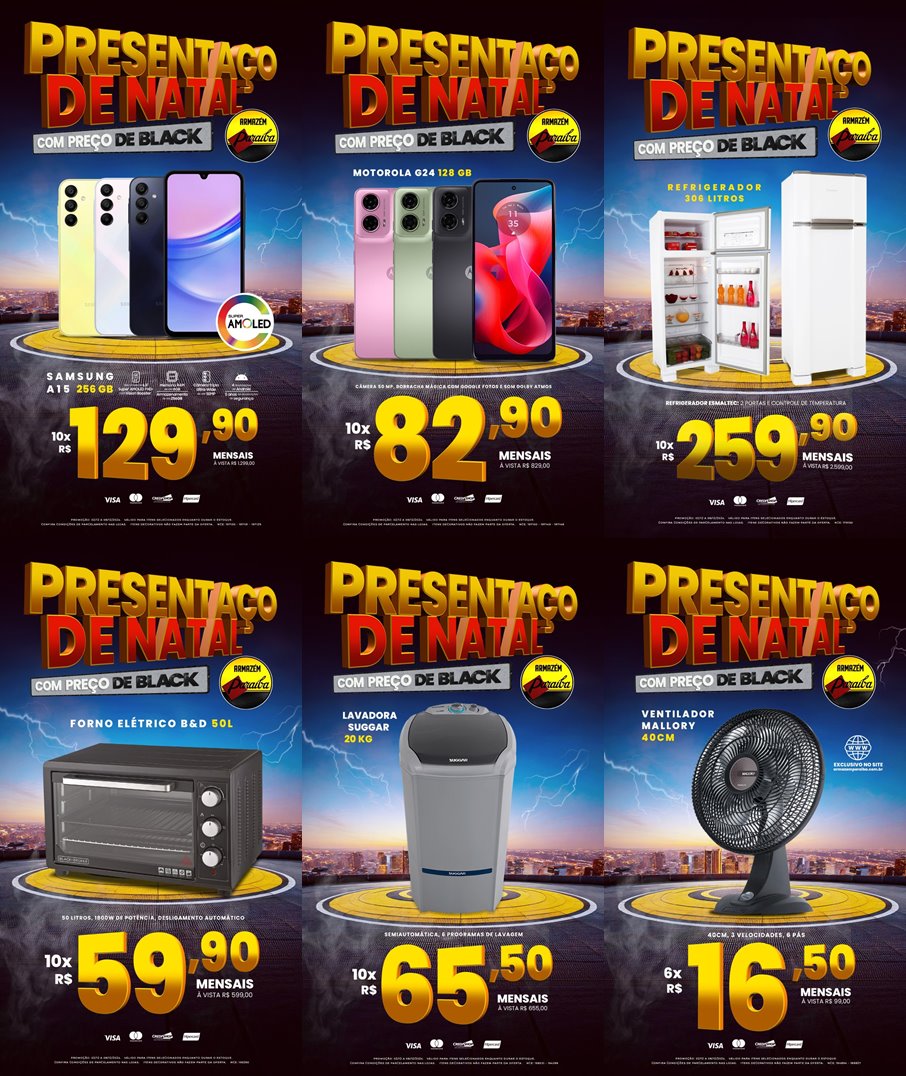 Presentaço de Natal com preço de Black do Paraíba de Esperantina