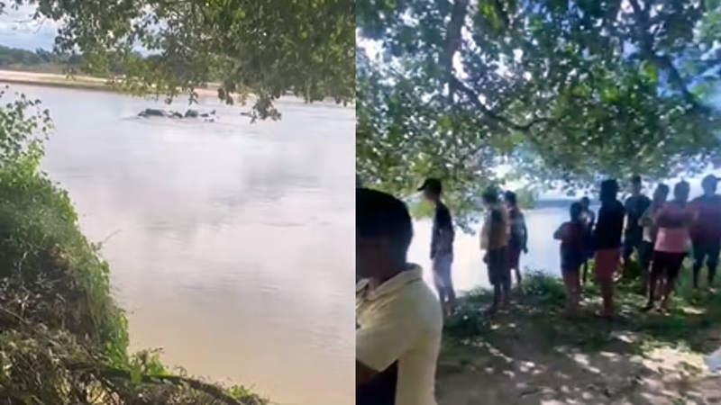 Jovem desaparece após se afogar no Rio Parnaíba em Madeiro
