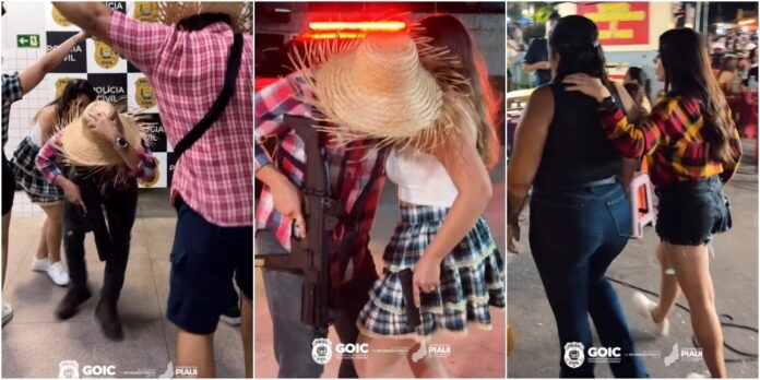 Policiais se disfarçam e dançam quadrilha para monitorar criminosos em festa junina no Piauí