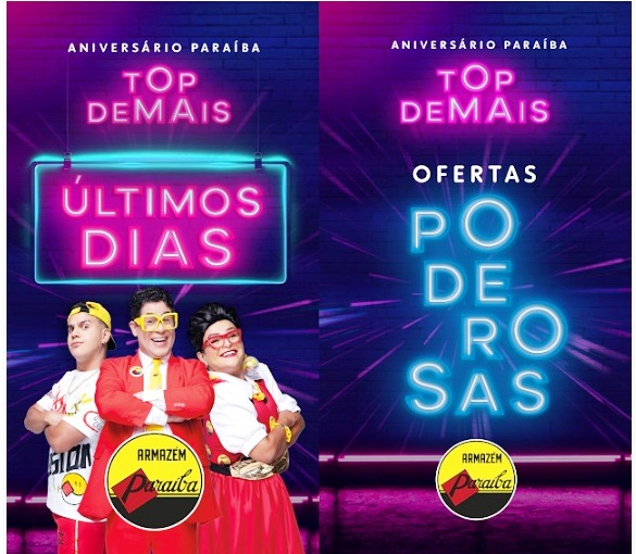 Últimos dias do Aniversário Paraíba. Ainda dar tempo de Aproveitar