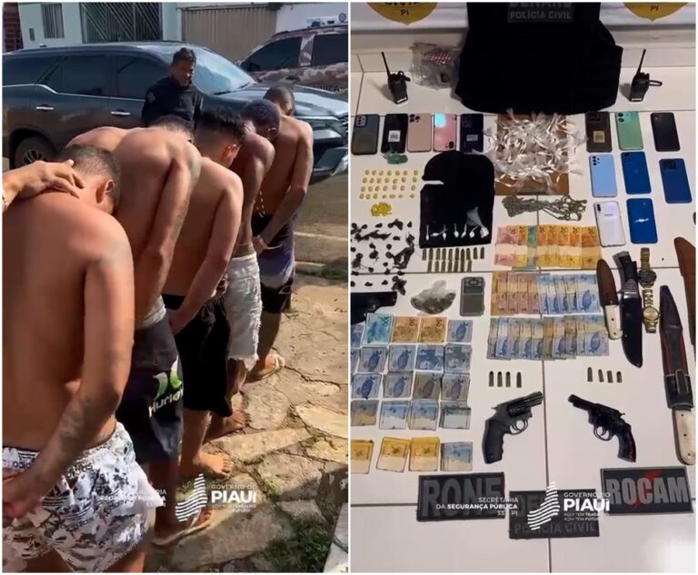 Presos vários suspeitos de tráfico de drogas em Matias Olimpio e São João do Arraial