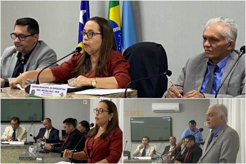 Câmara de Esperantina debate obras, saúde e projetos em sessões ordinárias