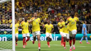 Colômbia vence RD Congo e garante vaga na fase eliminatória da Copa