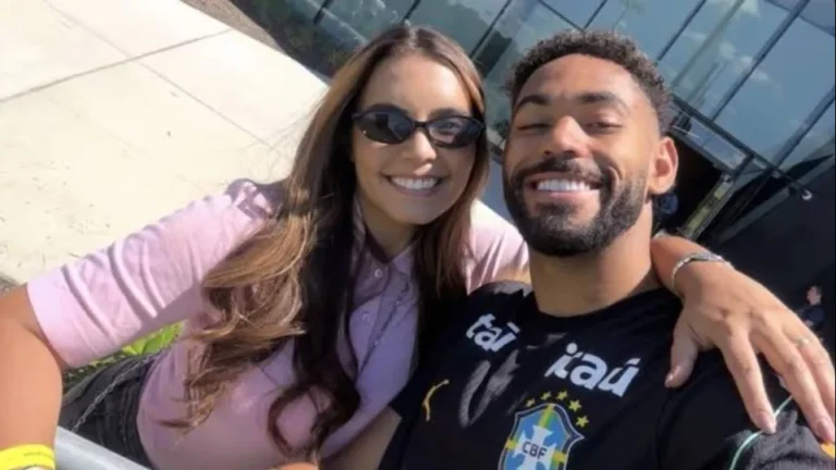 Conheça a discreta Gabi Cunha, advogada e esposa do camisa 9 Matheus Cunha